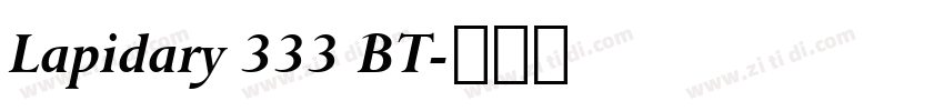 Lapidary 333 BT字体转换
